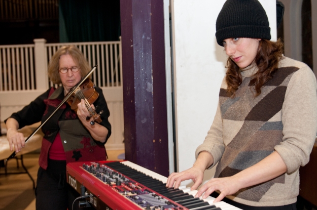 Lisa Bozikovic accompanies on the piano during the December 2013 Artfare Essentials